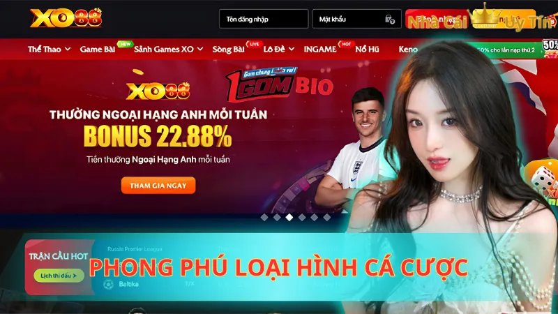 Phong phú loại hình cá cược